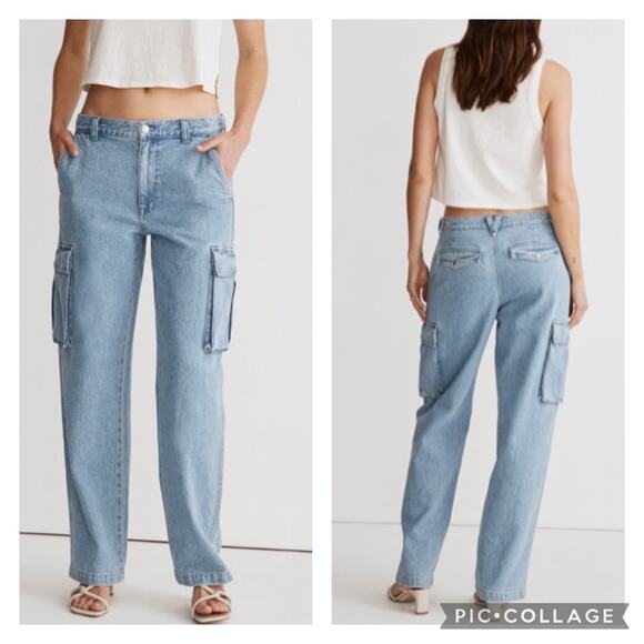 Madewell Denim - Madewell Low Slung Cargo Jeans Size 23